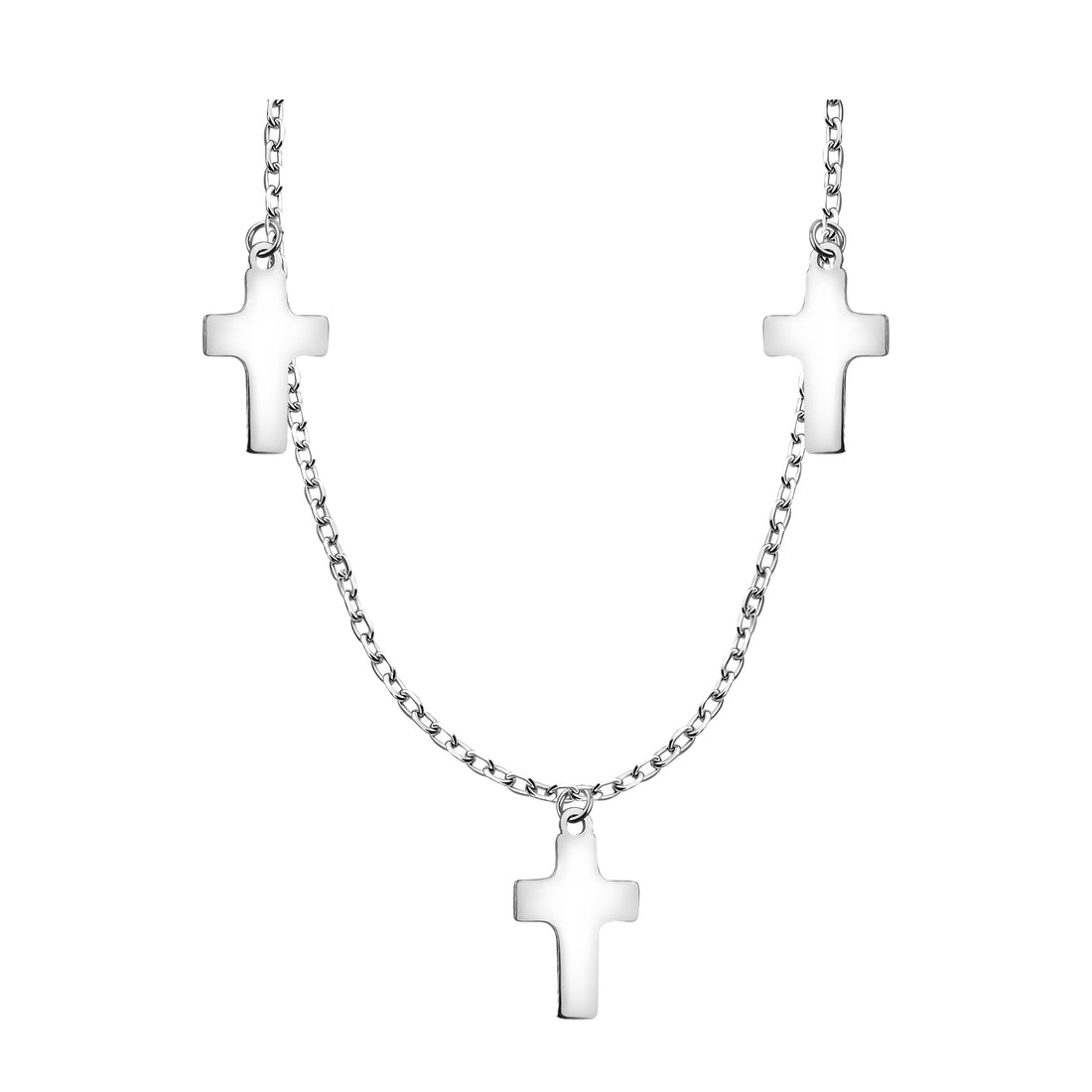 Kreuz Halskette in 925 Silber