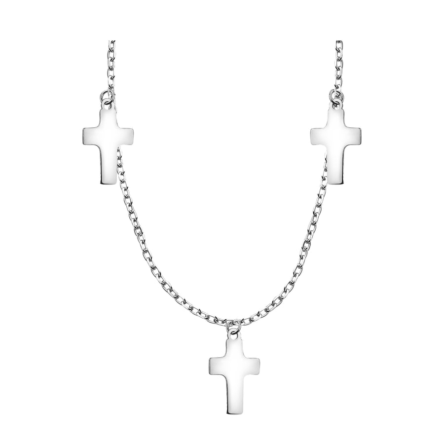 Kreuz Halskette in 925 Silber