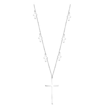 Kreuz Halskette in 925 Silber