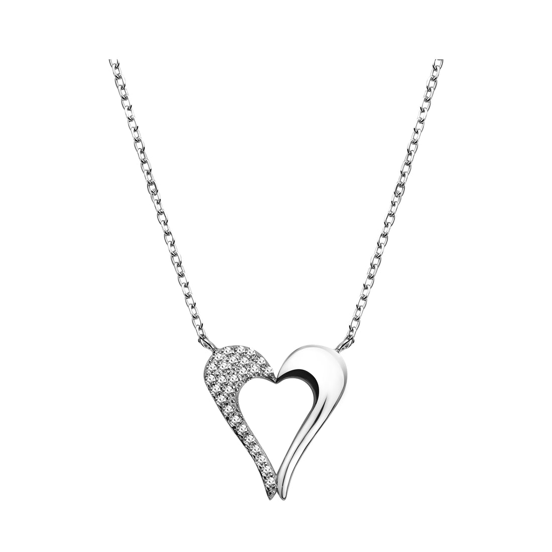 Herz Halskette in 925 Silber