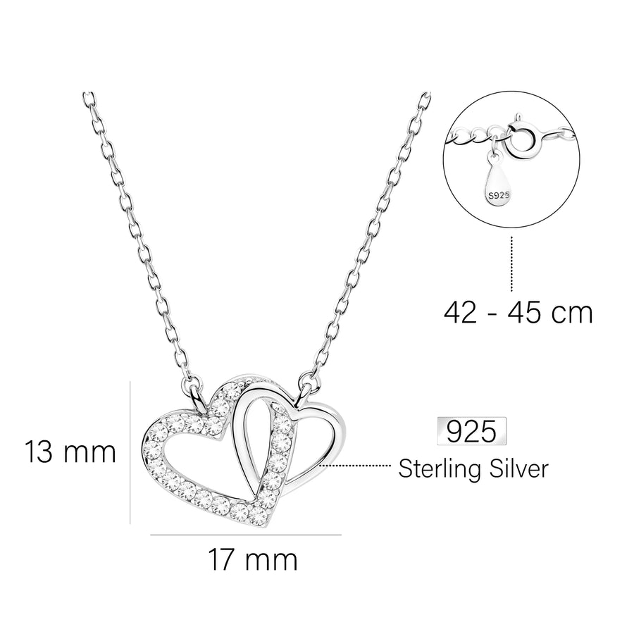 Herz Halskette in 925 Silber
