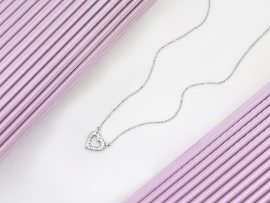 Herz Halskette in 925 Silber