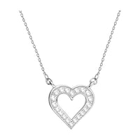 Herz Halskette in 925 Silber