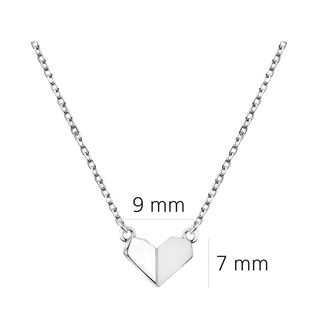 Herz Halskette in 925 Silber