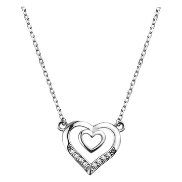 Herz Halskette in 925 Silber