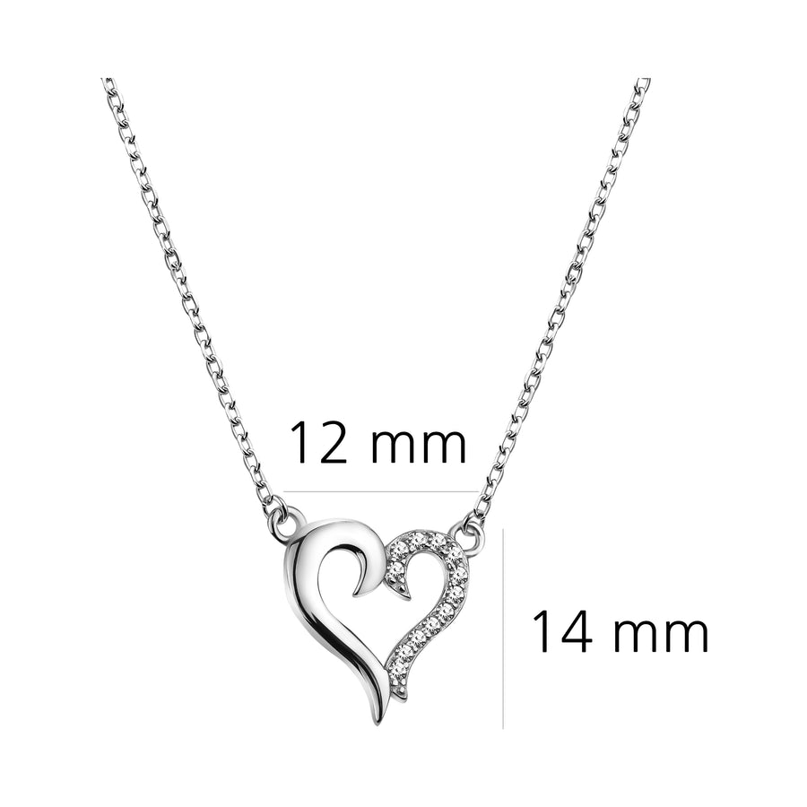 Herz Halskette in 925 Silber