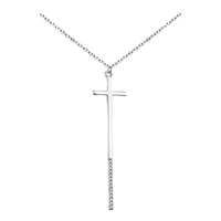 Kreuz Halskette in 925 Silber