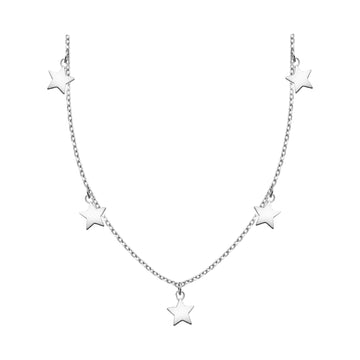Stern Halskette in 925 Silber