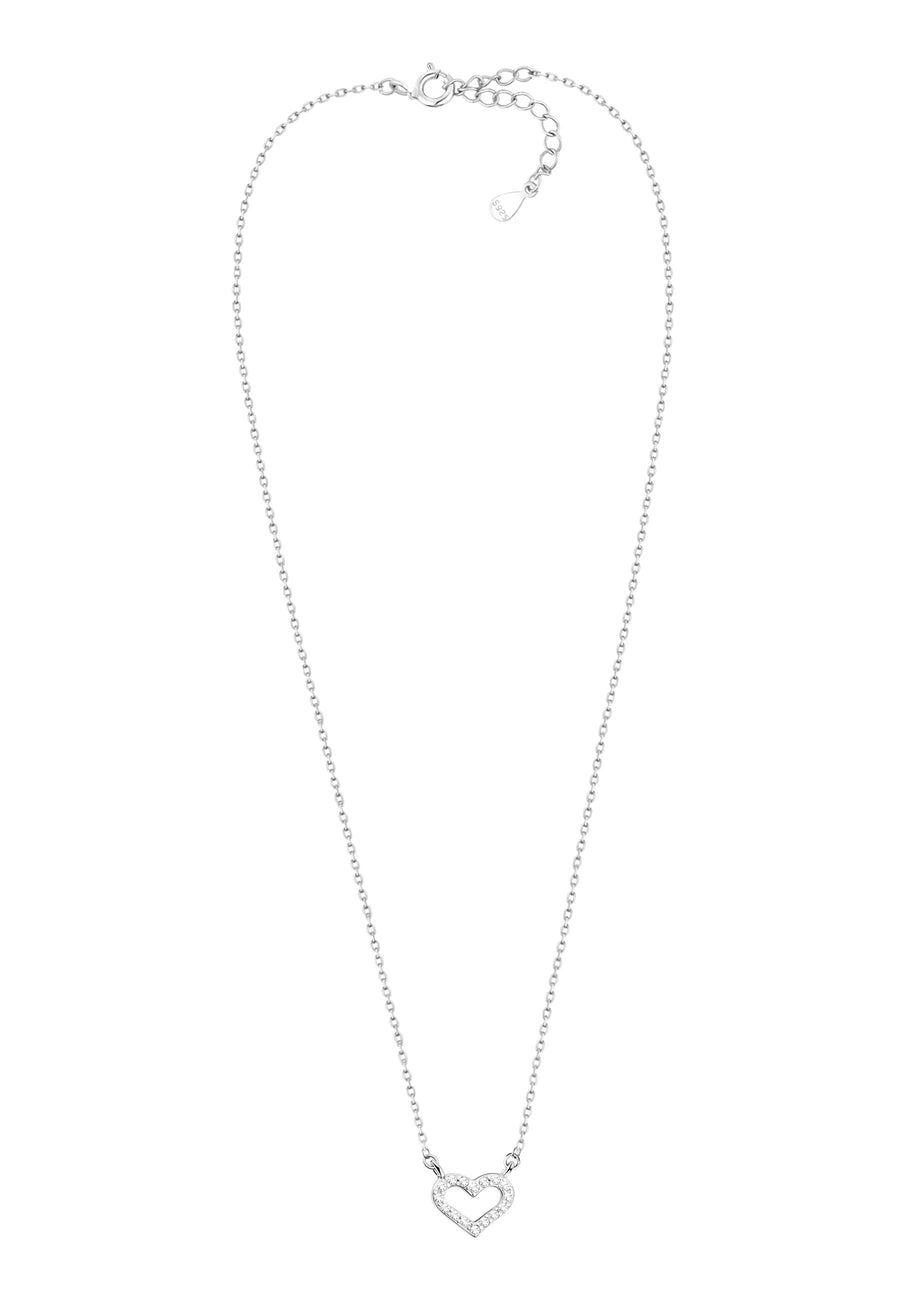 Herz Halskette in 925 Silber