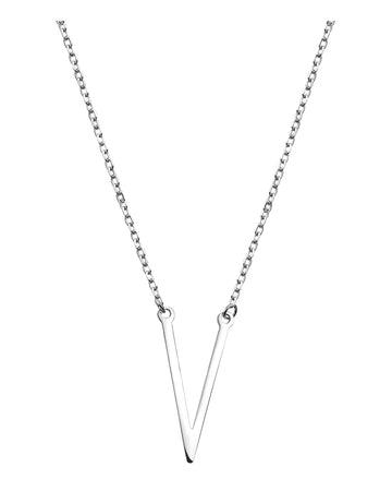 V Halskette in 925 Silber