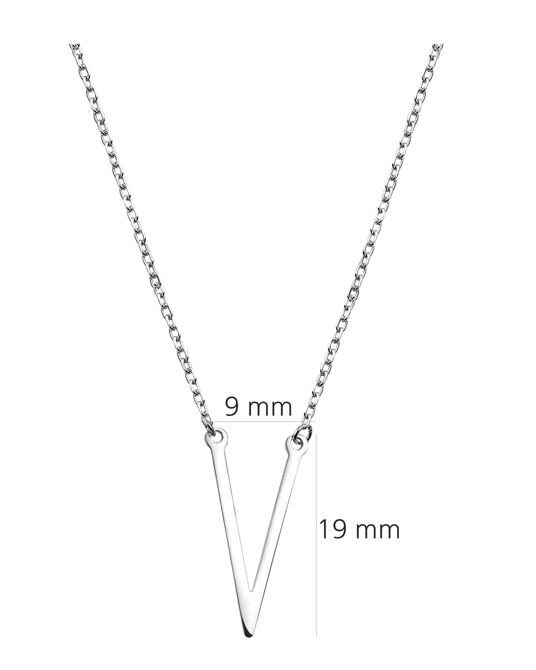 V Halskette in 925 Silber