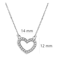 Herz Halskette in 925 Silber