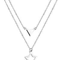 Stern Halskette in 925 Silber
