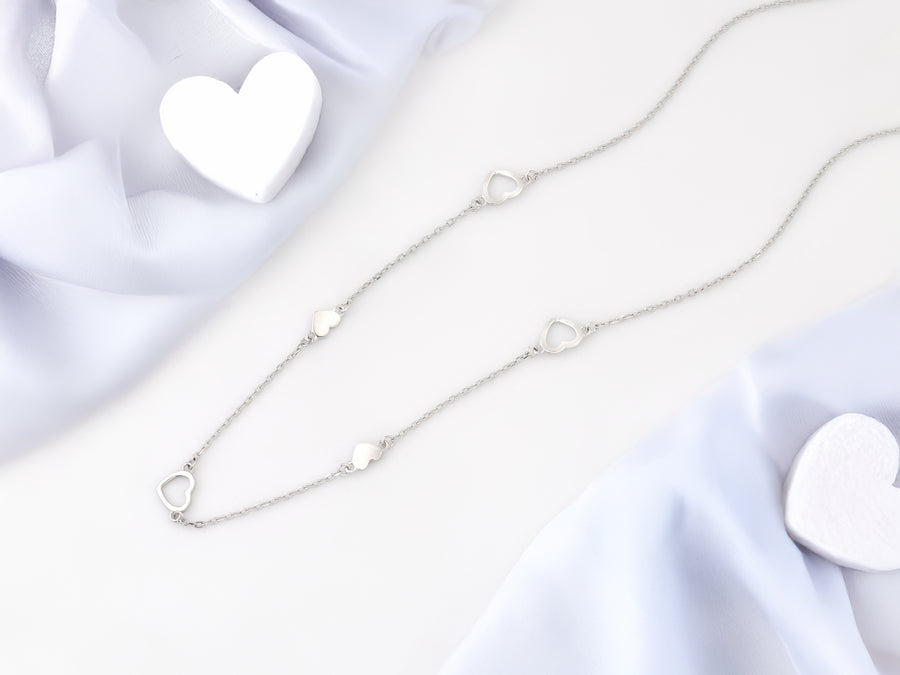 Herz Halskette in 925 Silber