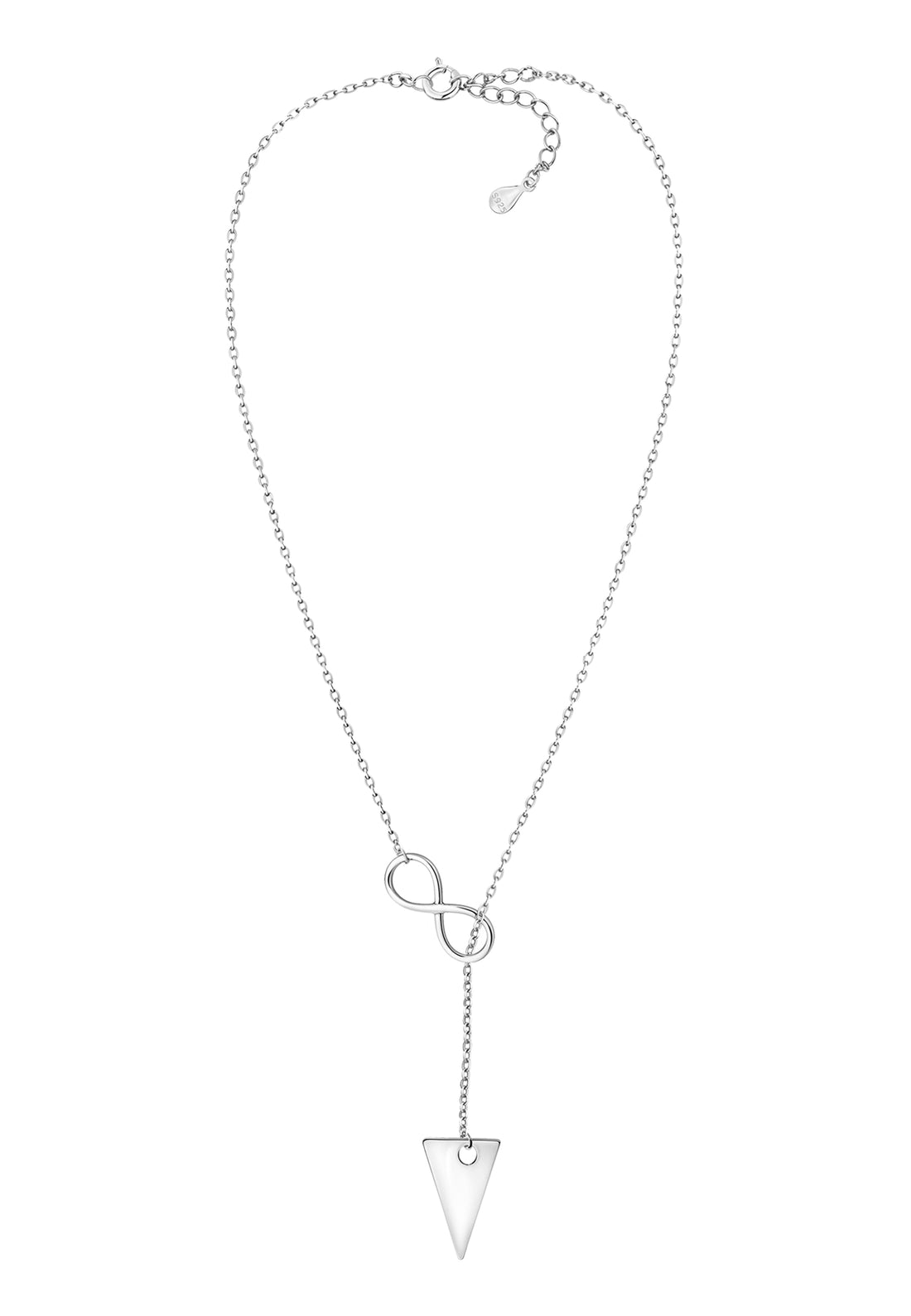 Dreieck Unendlich Halskette in 925 Silber
