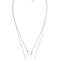 Kreis Halskette in 925 Silber