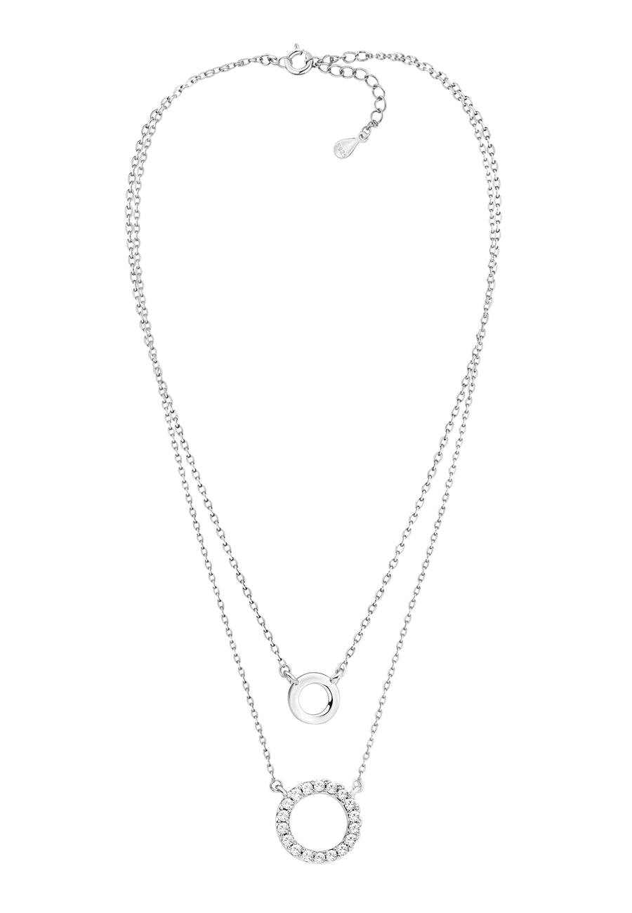 Kreis Halskette in 925 Silber