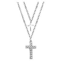 Kreuz Halskette in 925 Silber