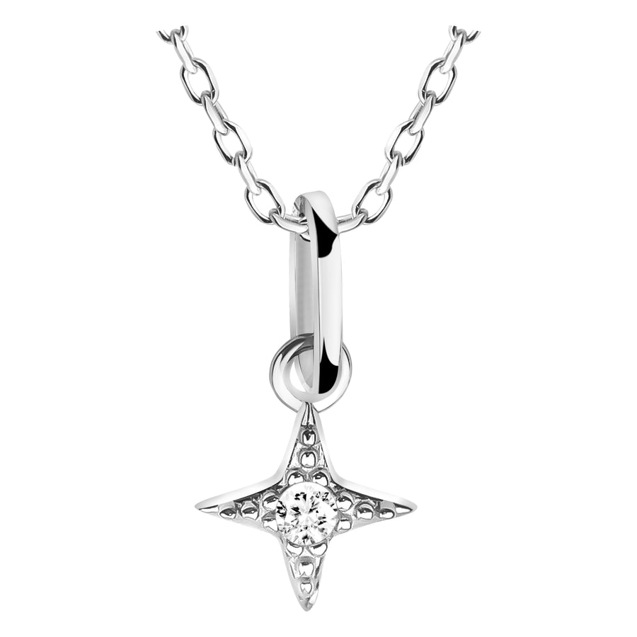 Stern Halskette in 925 Silber