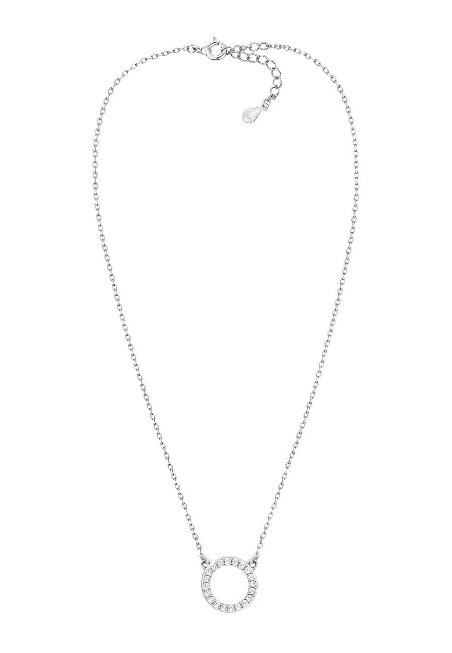 Kreis Halskette in 925 Silber