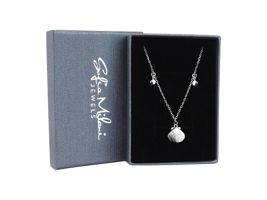 Muschel Halskette in 925 Silber