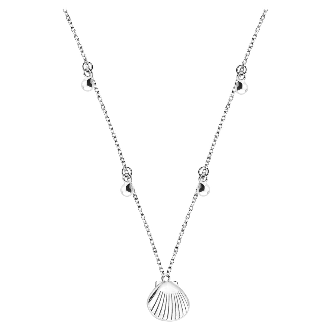 Muschel Halskette in 925 Silber
