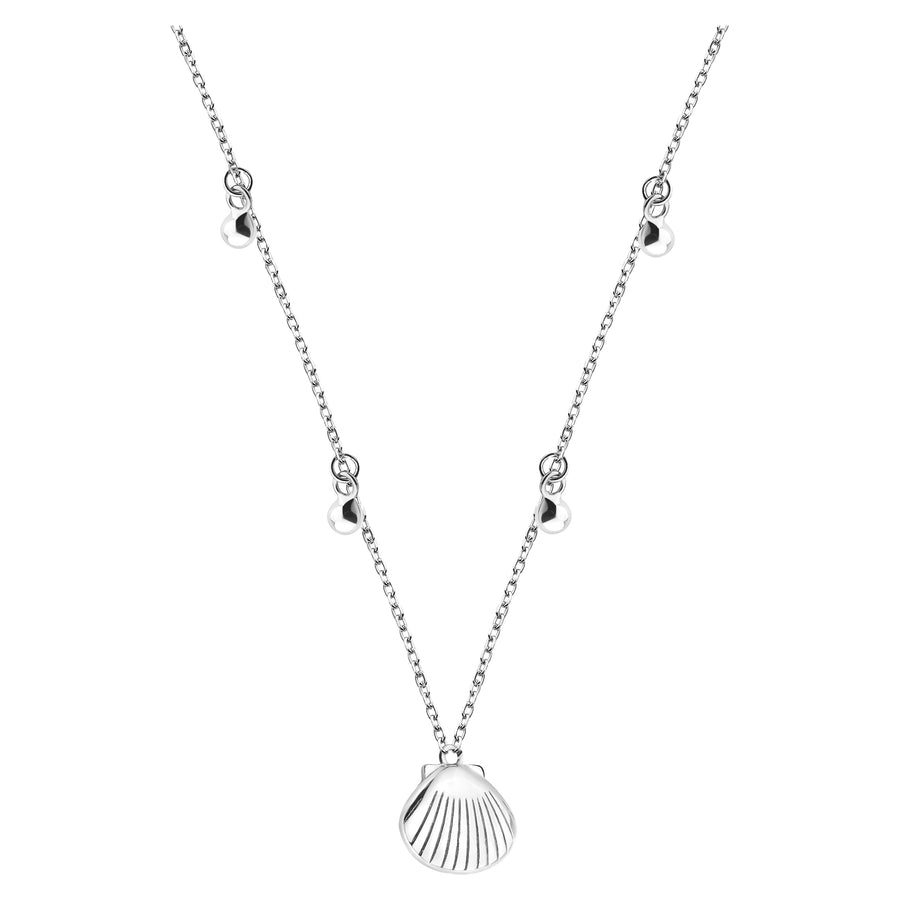 Muschel Halskette in 925 Silber