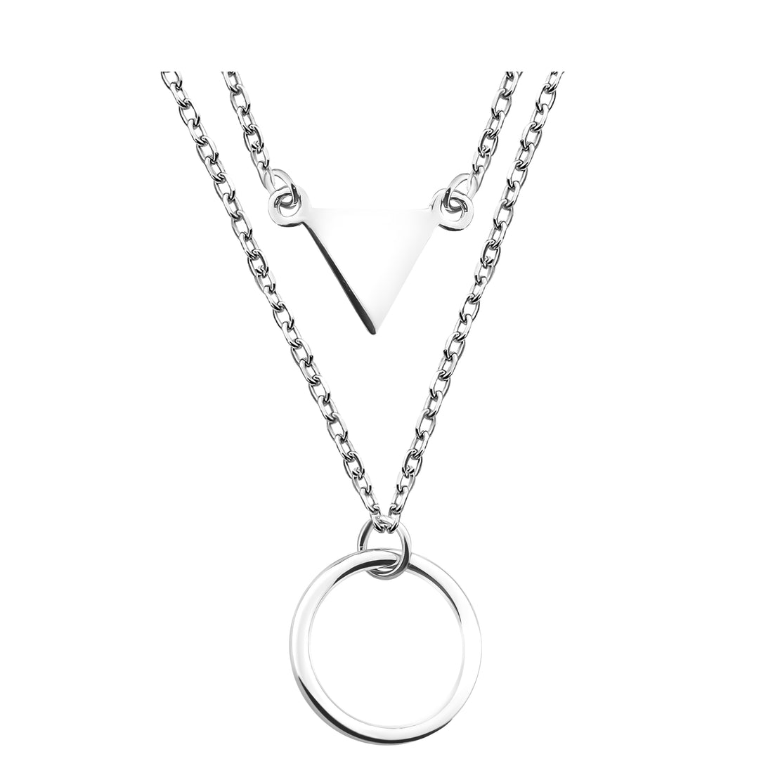 Dreieck Halskette in 925 Silber
