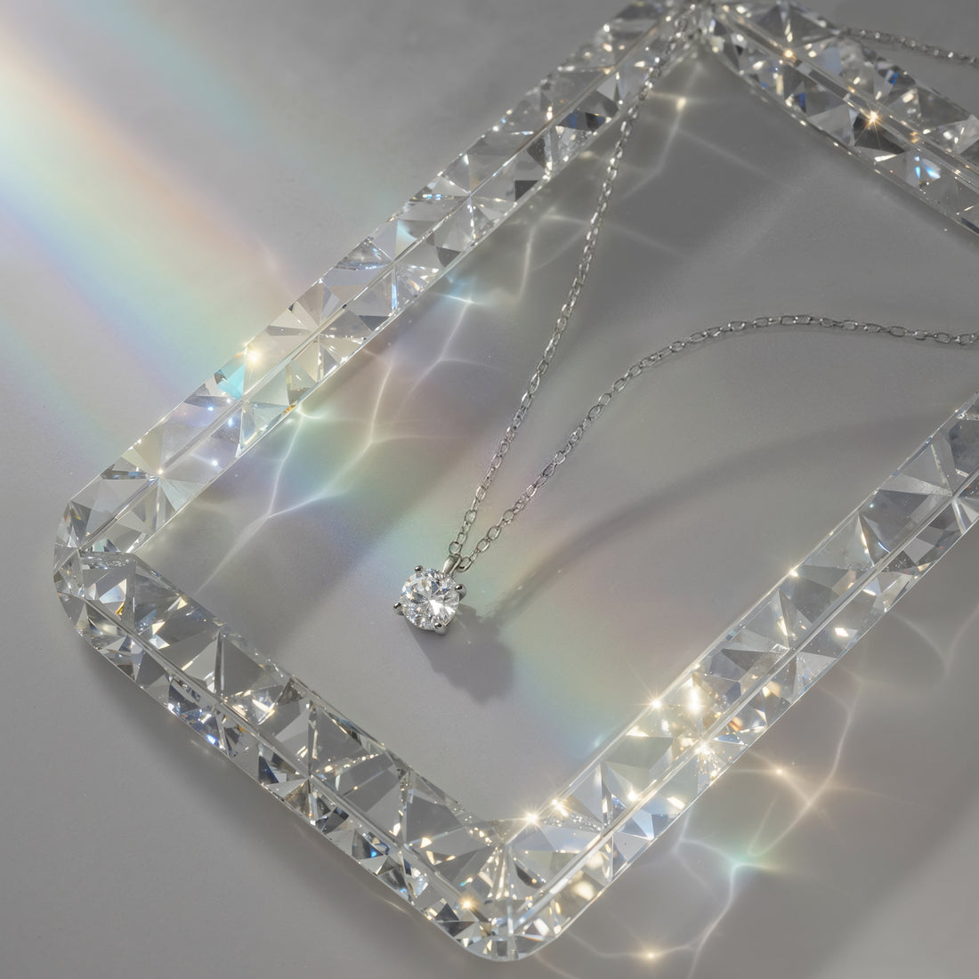 Zirconia Halskette in 925 Silber