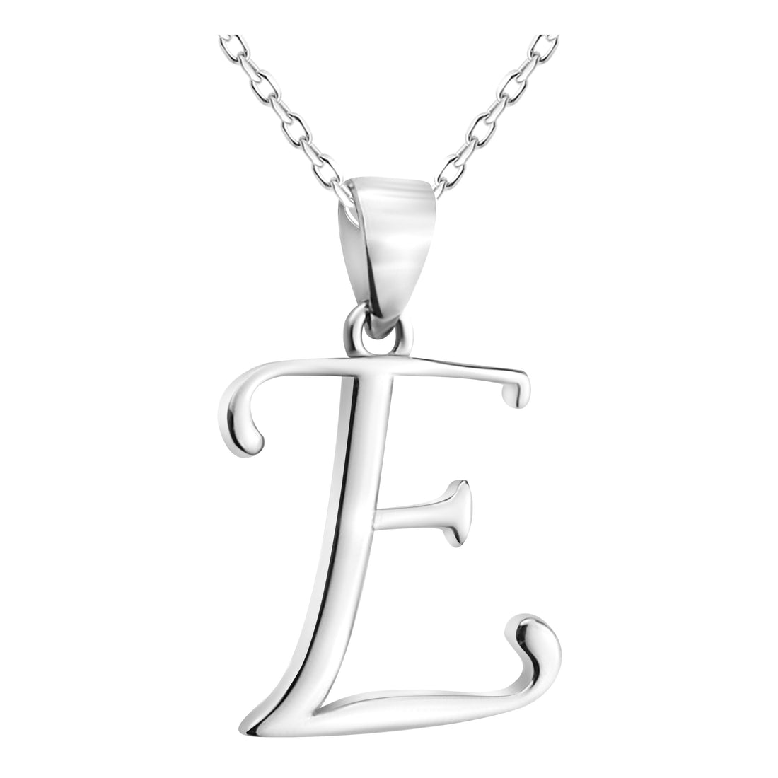 Buchstabe Halskette in 925 Silber