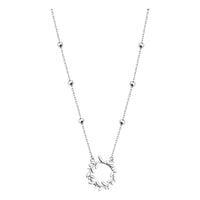 Blatt Halskette in 925 Silber