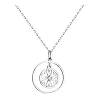 Kreis Halskette in 925 Silber