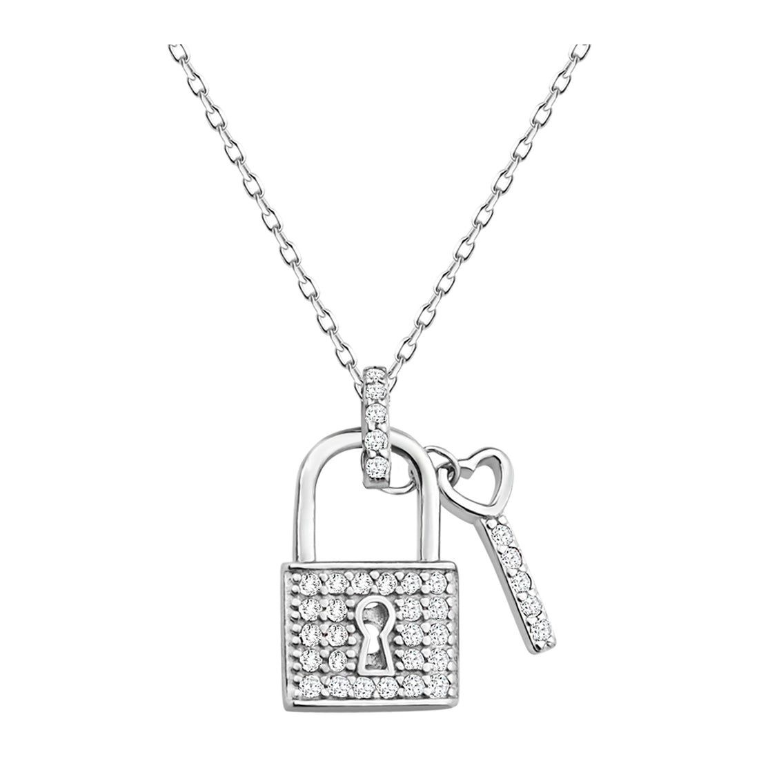 Schloss Halskette in 925 Silber