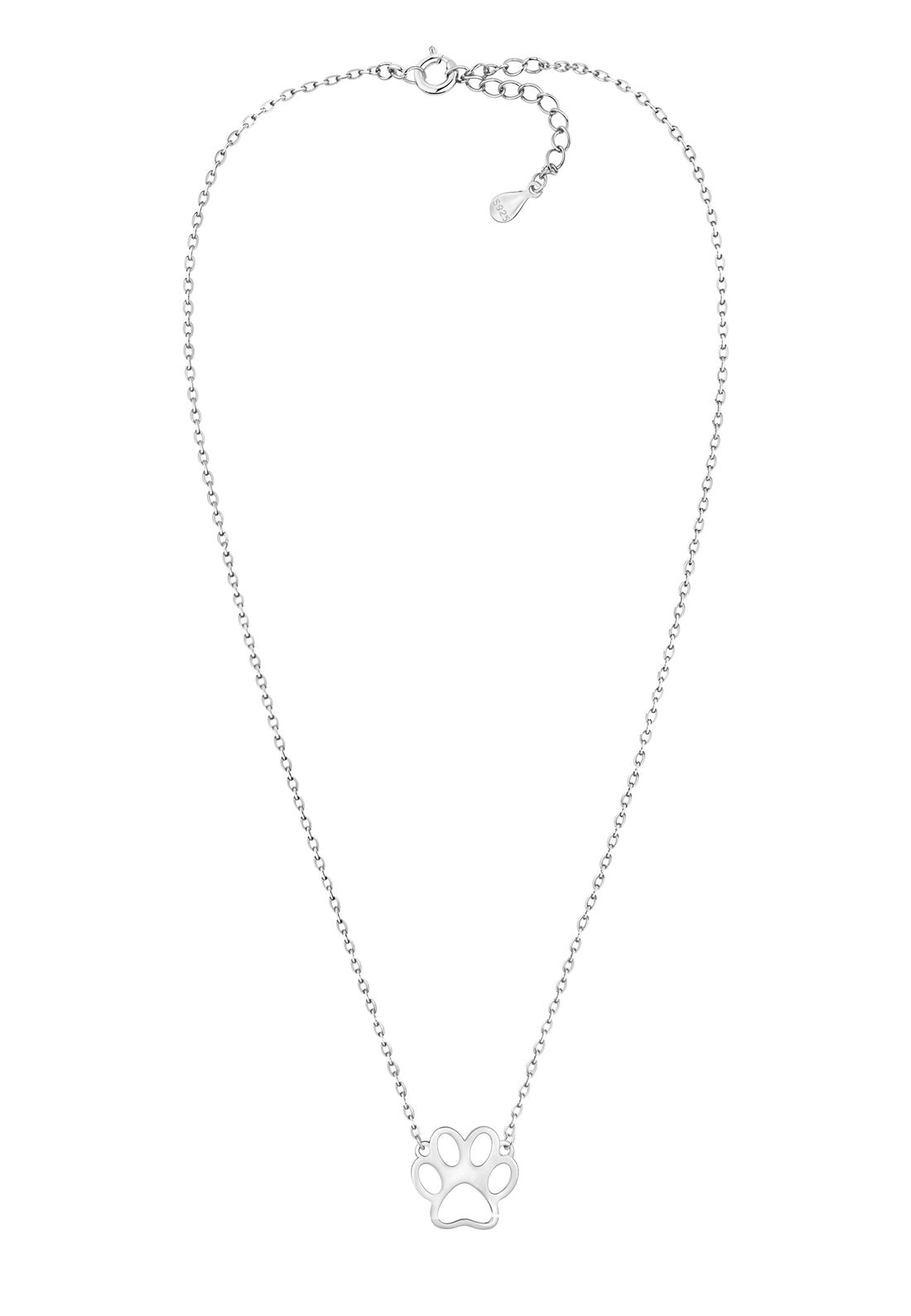 Pfote Halskette in 925 Silber