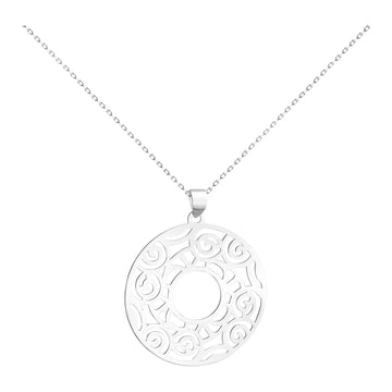 Ornament Halskette in 925 Silber