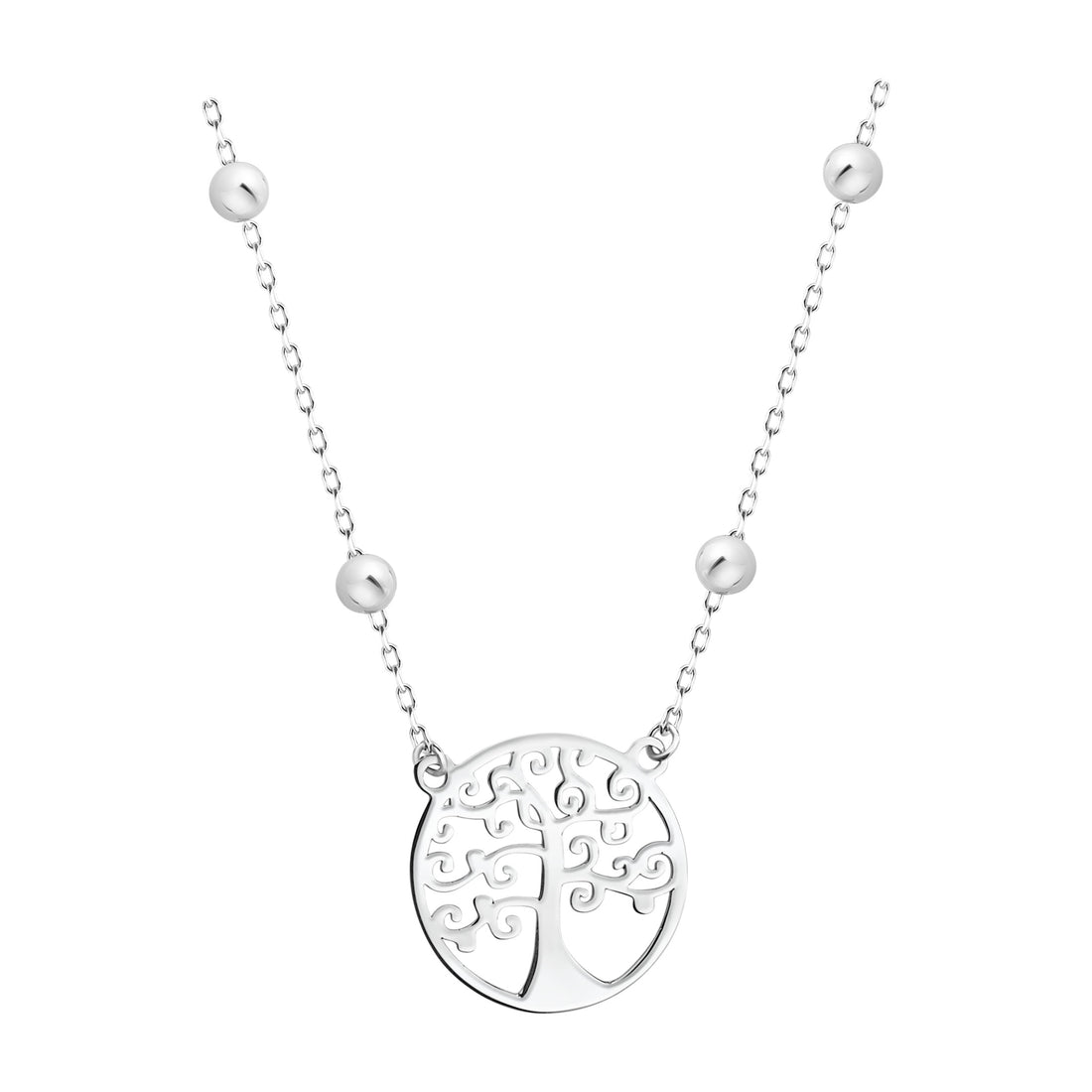 Baum Halskette in 925 Silber