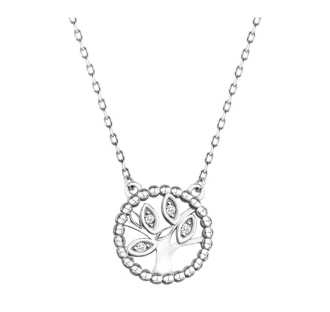 Baum Halskette in 925 Silber