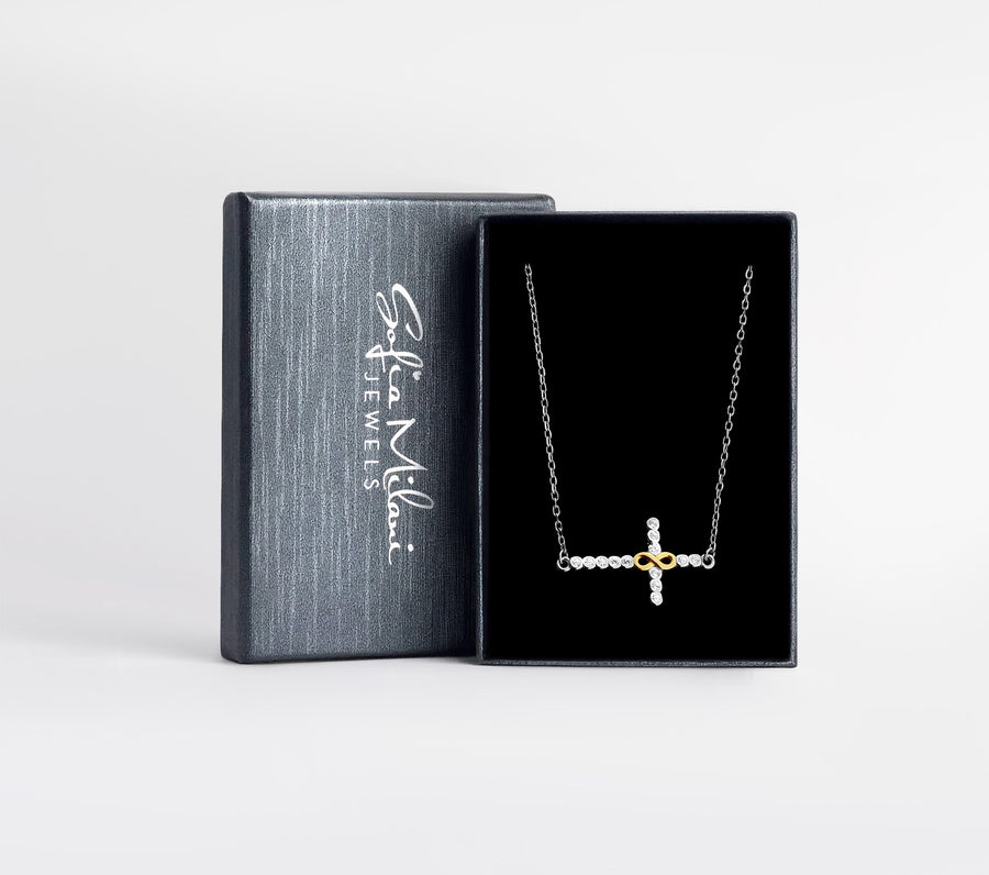 Kreuz Halskette in 925 Silber