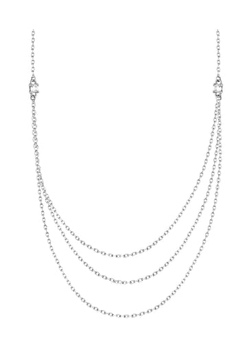 Layer Halskette in 925 Silber