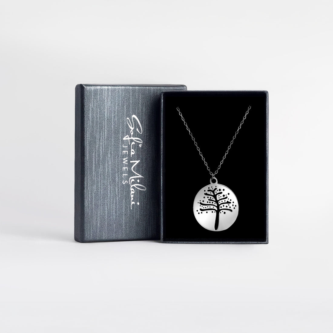 Baum Halskette in 925 Silber