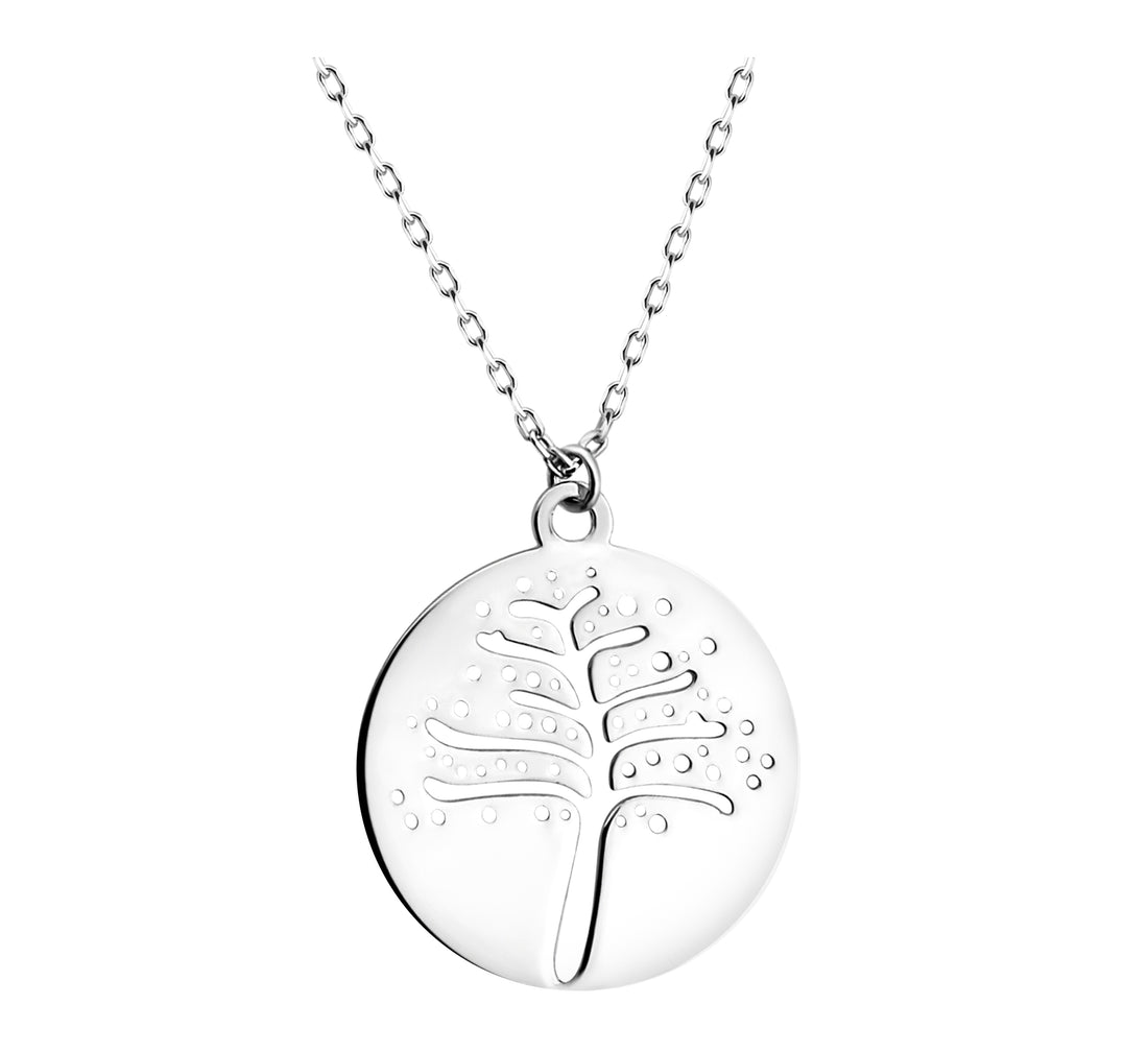 Baum Halskette in 925 Silber