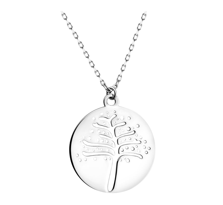 Baum Halskette in 925 Silber