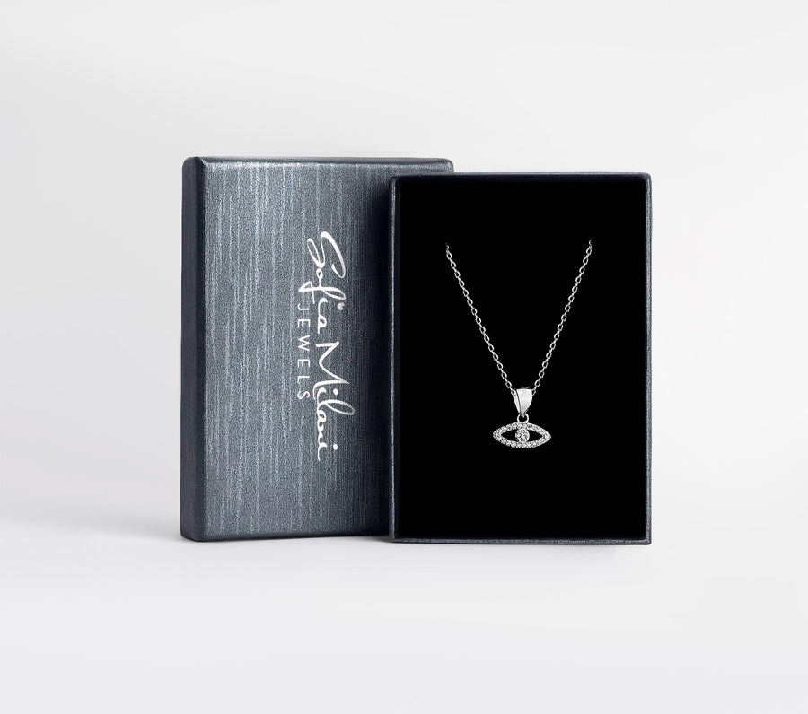Auge Halskette in 925 Silber