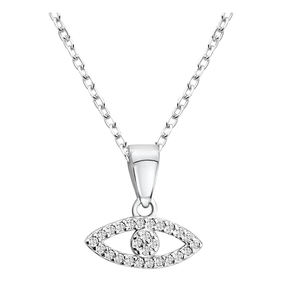 Auge Halskette in 925 Silber