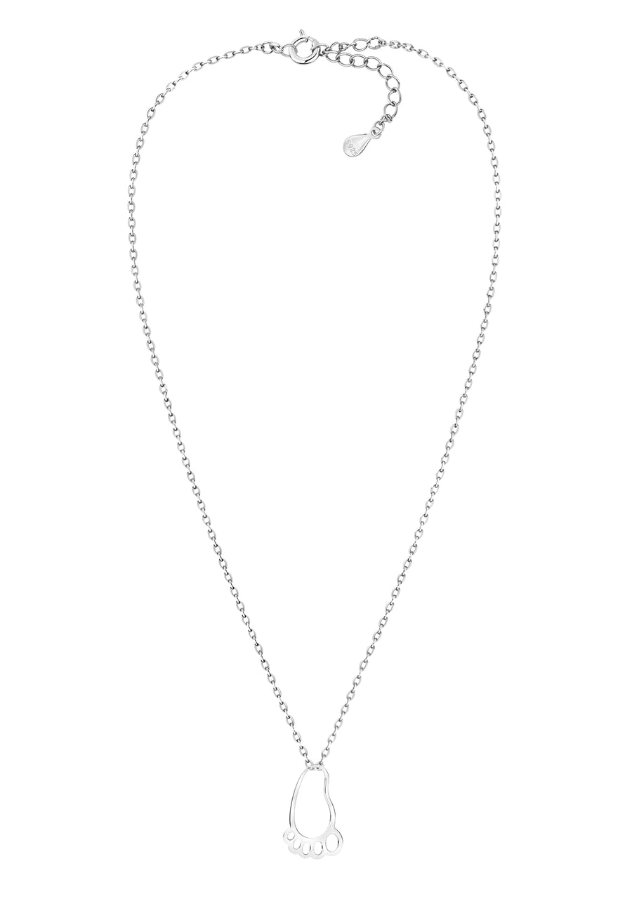 Fuß Halskette in 925 Silber