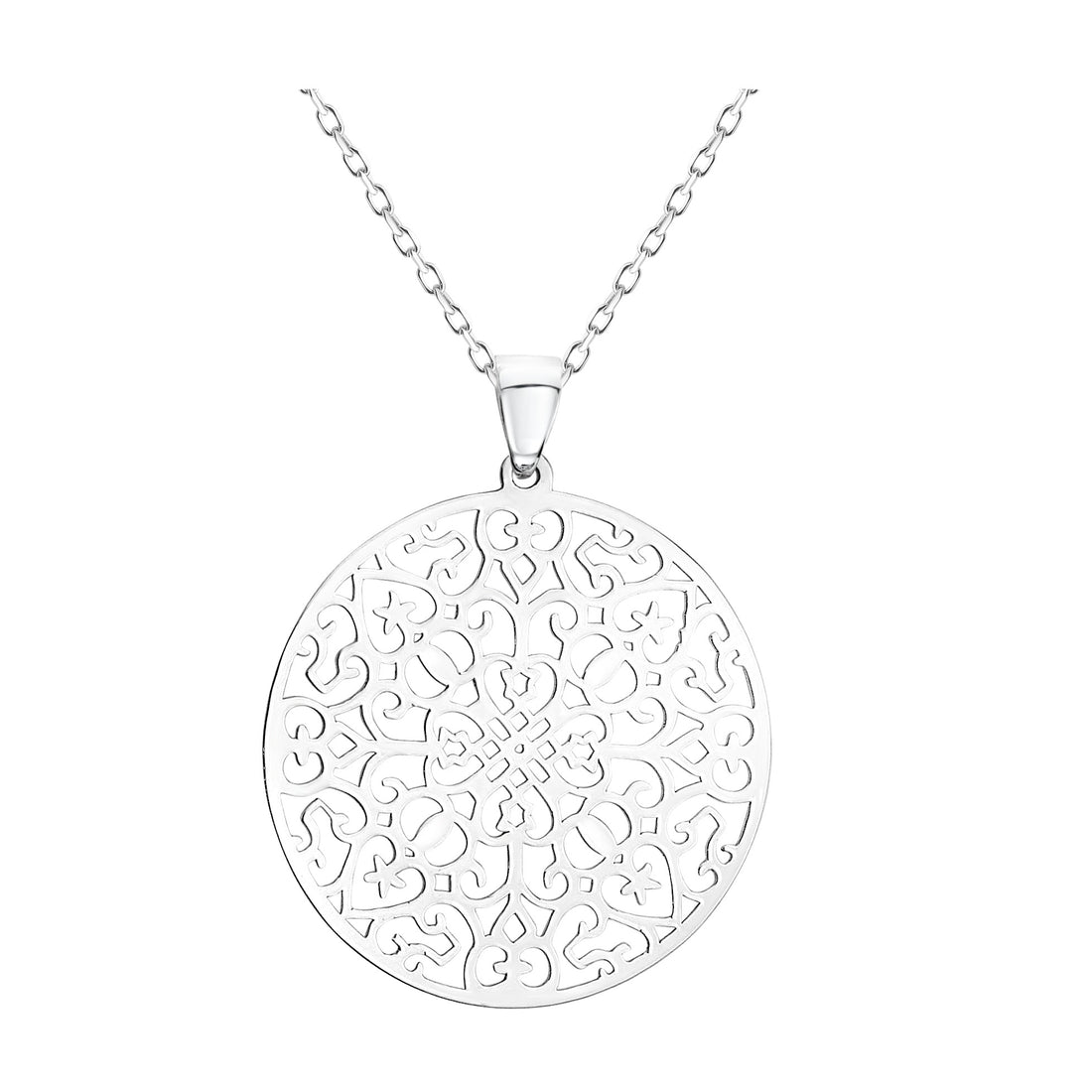 Ornament Halskette in 925 Silber