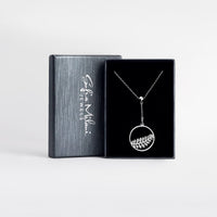 Blatt Halskette in 925 Silber