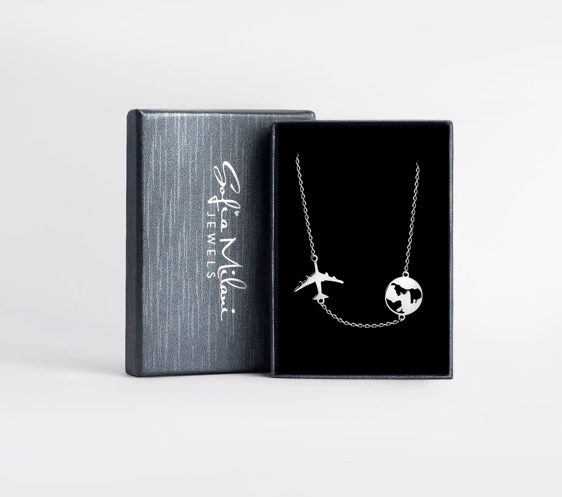 Welt Halskette in 925 Silber