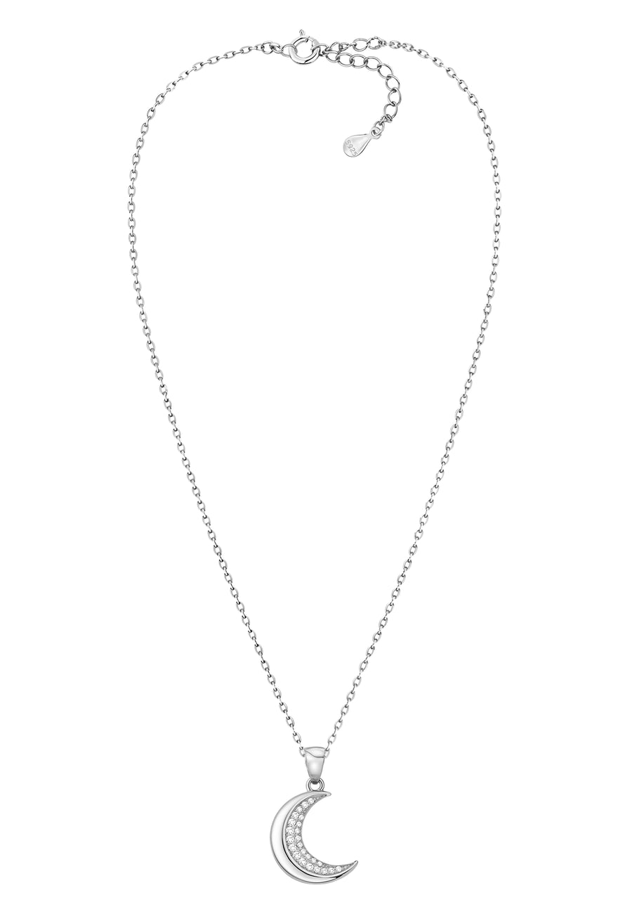 Mond Halskette in 925 Silber