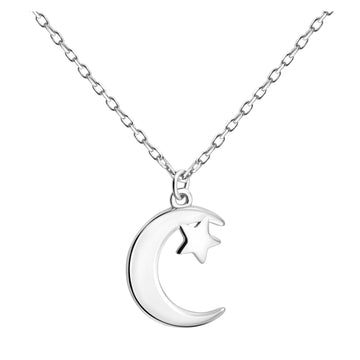 Mond Halskette in 925 Silber